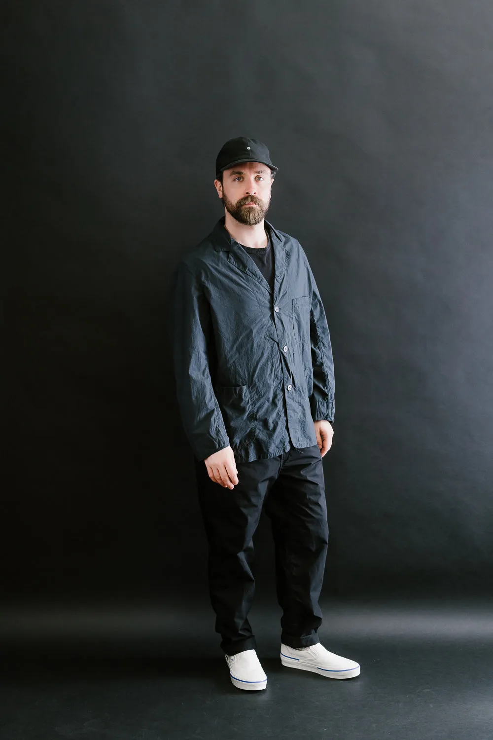 01-6153-02 - Light Simple Work Jacket - Sumi Black