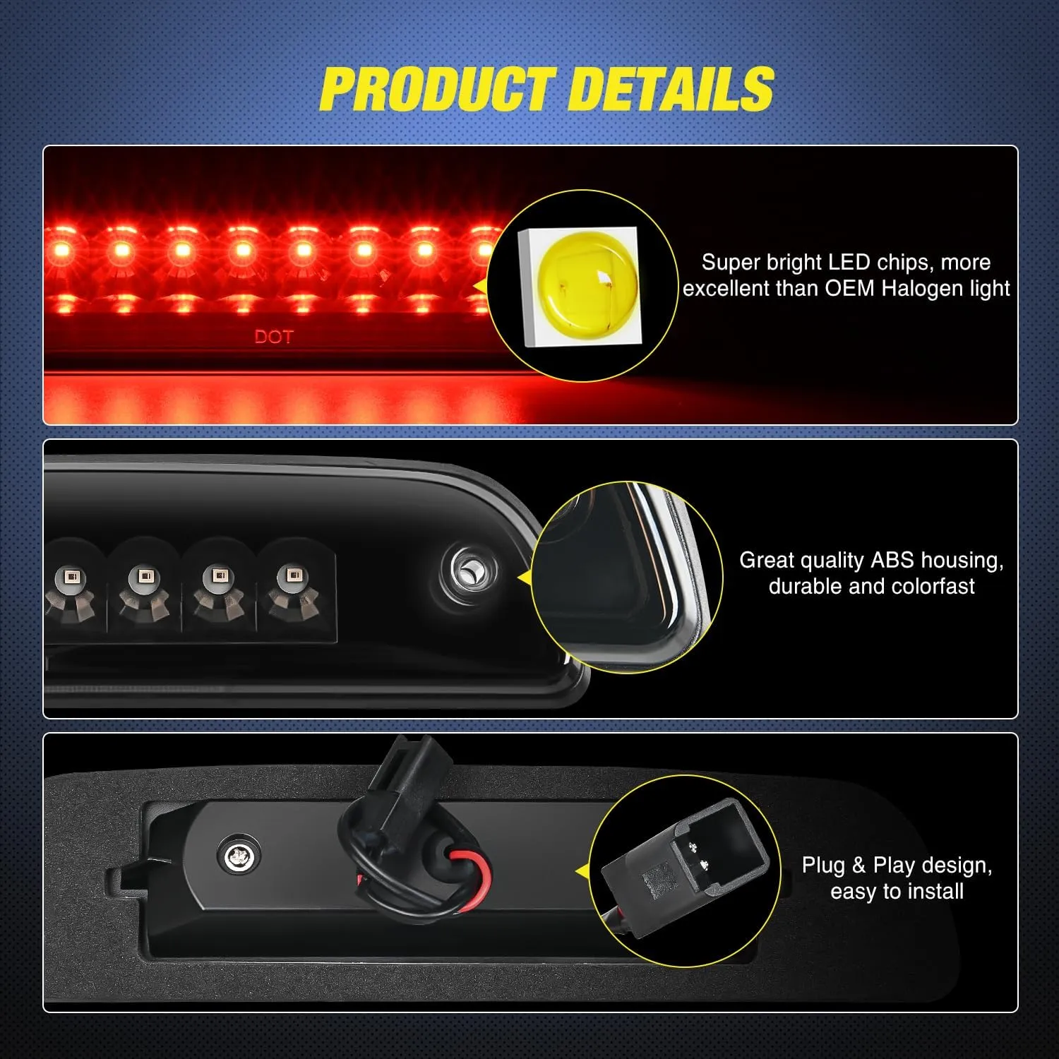 1995-2016 Toyota Tacoma Third Brake Light