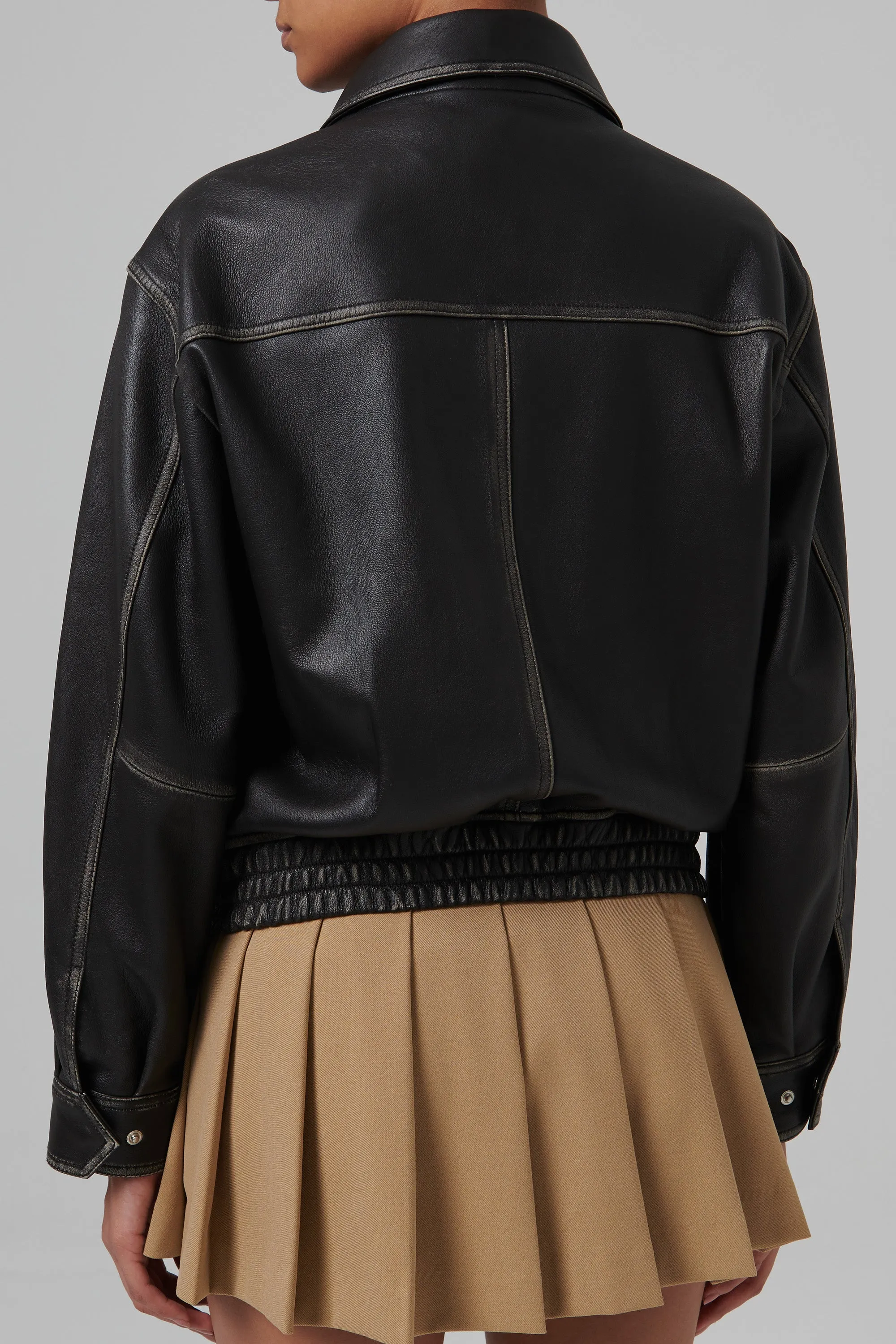 Black Unisex Leather Jacket