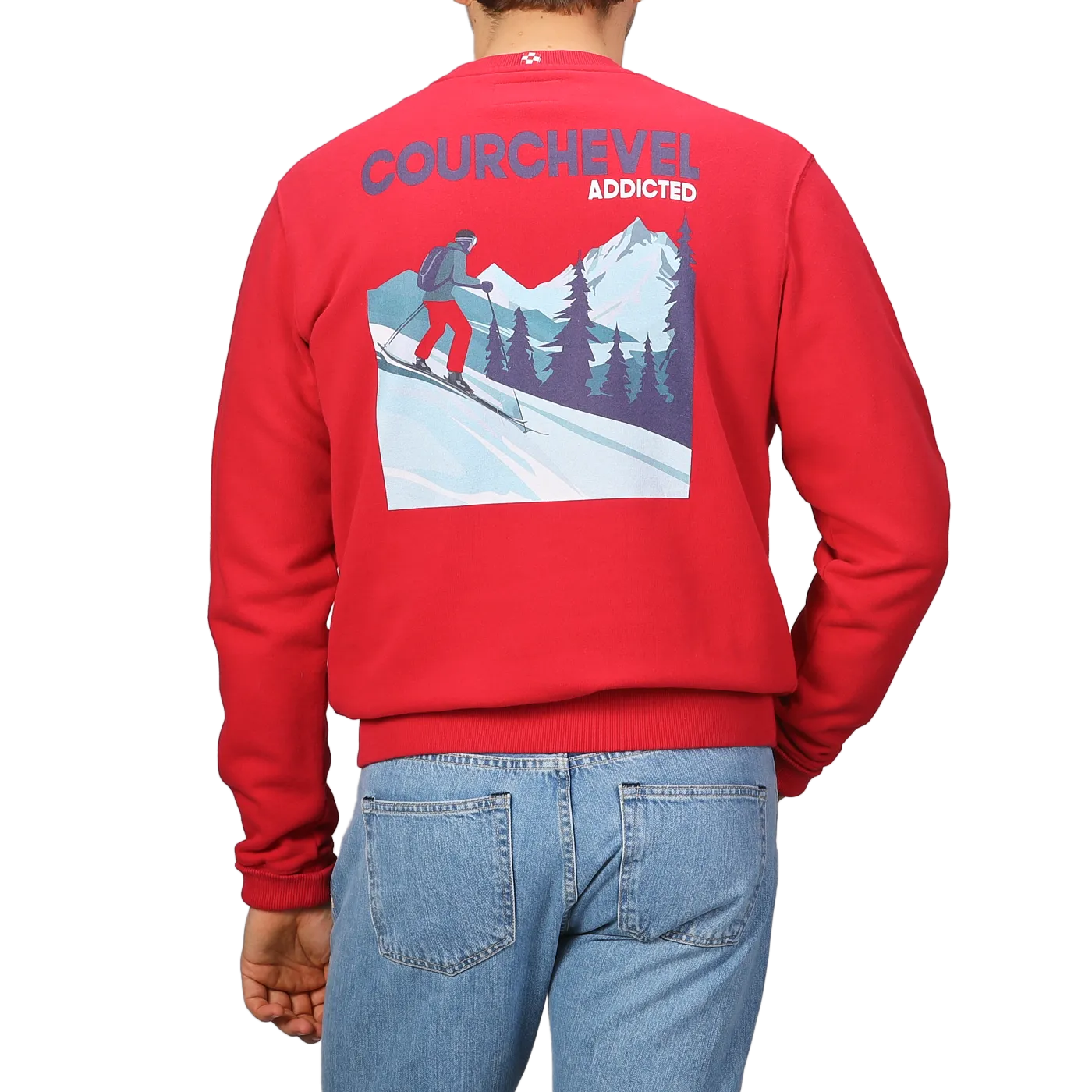 Bright Red Cotton Courchevel Sweater