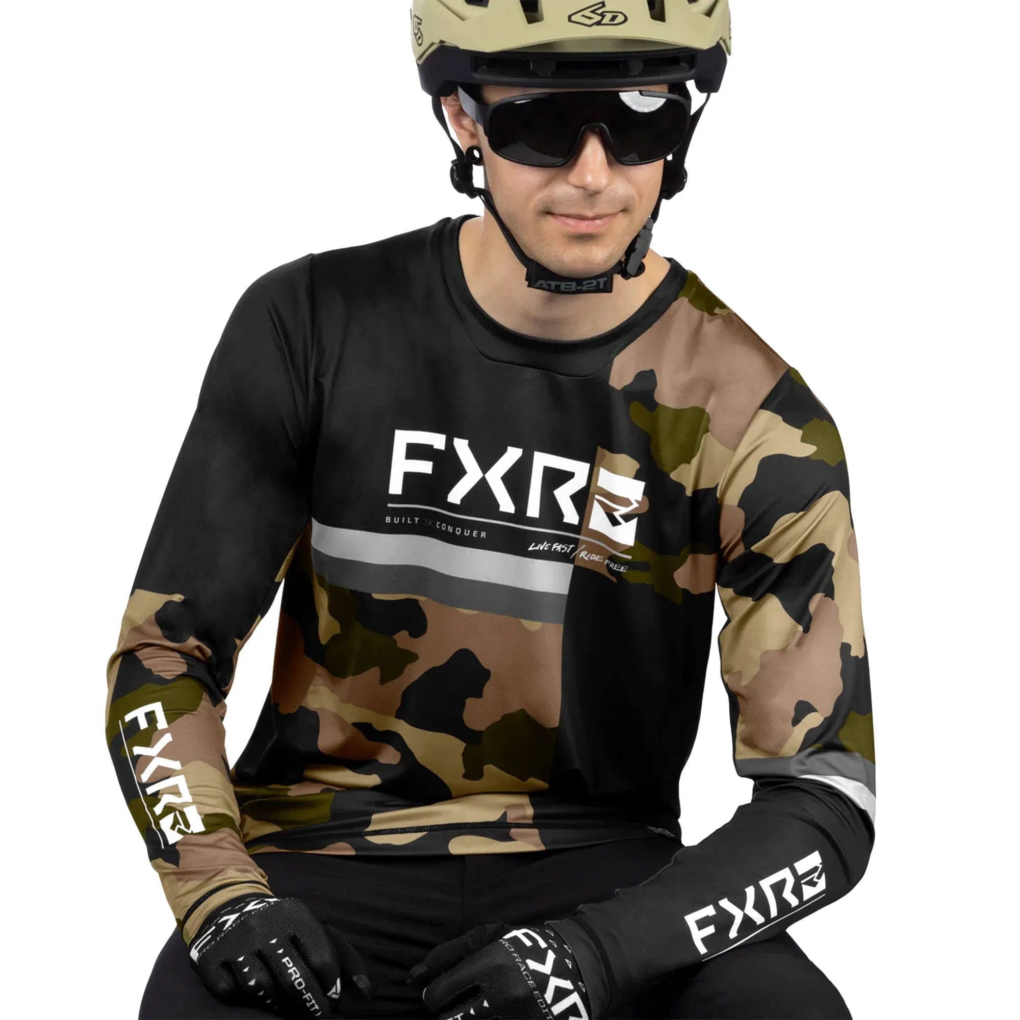 FXR ProFlex UPF Long Sleeve Offroad Jersey Camo/Black