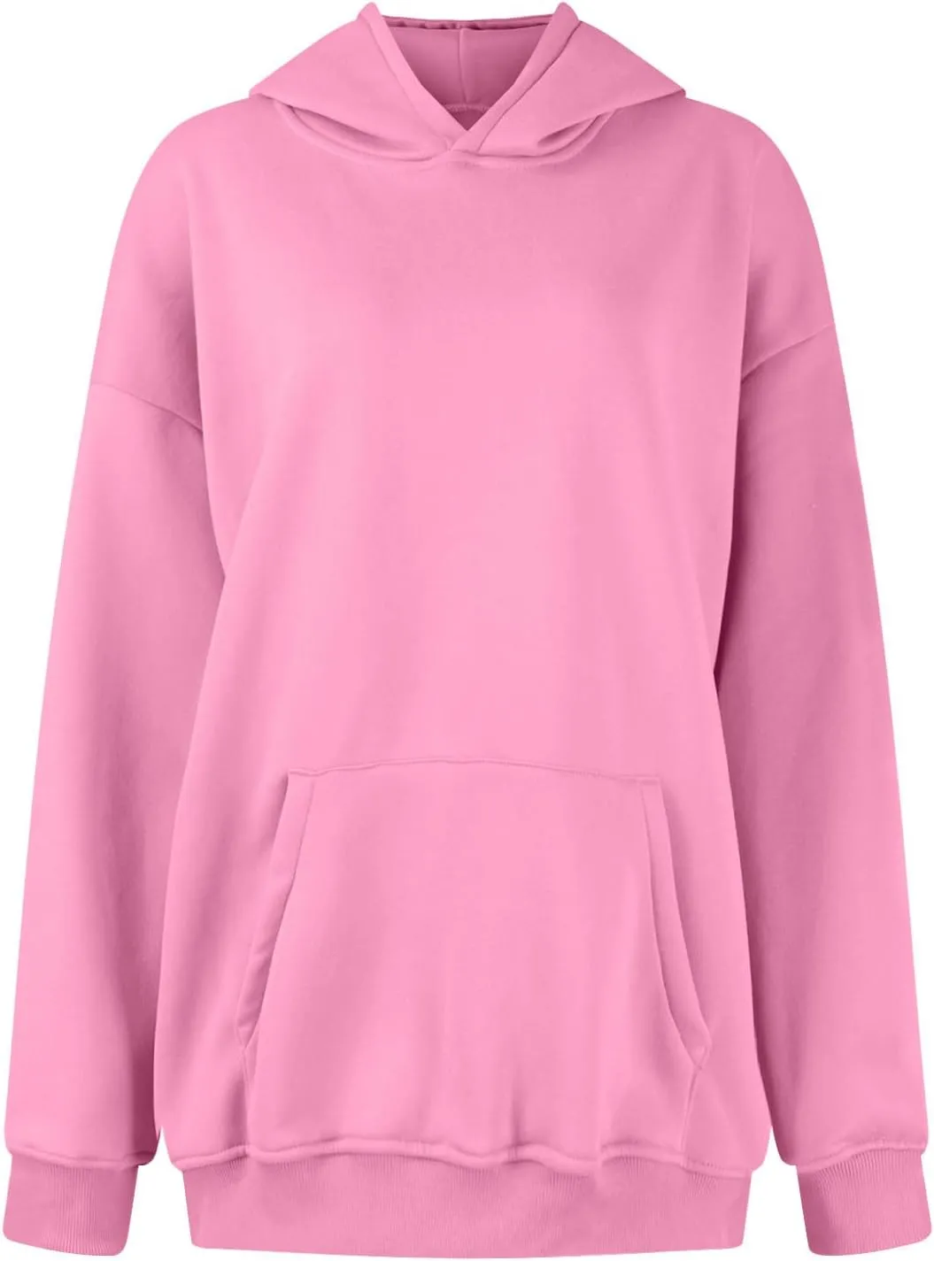 Hoodies for Women Oversized Pink Hoodie 2024 Long Sleeve Fashion Cute Sweatshirts Plus Size Fall Tops Pullover
