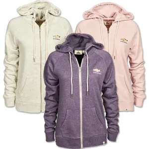 Ladies Chevrolet Gold Bowtie Fleece Zip Up Hoodie