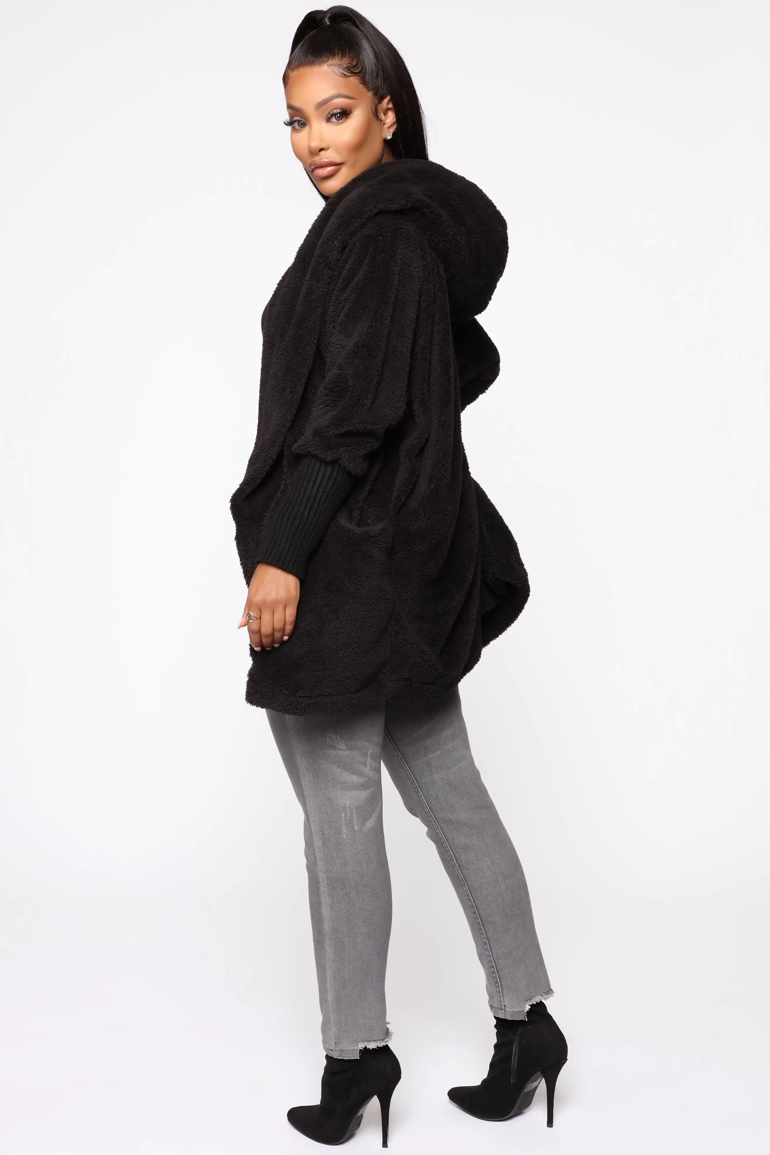 Teddy Oh Baby Jacket - Black