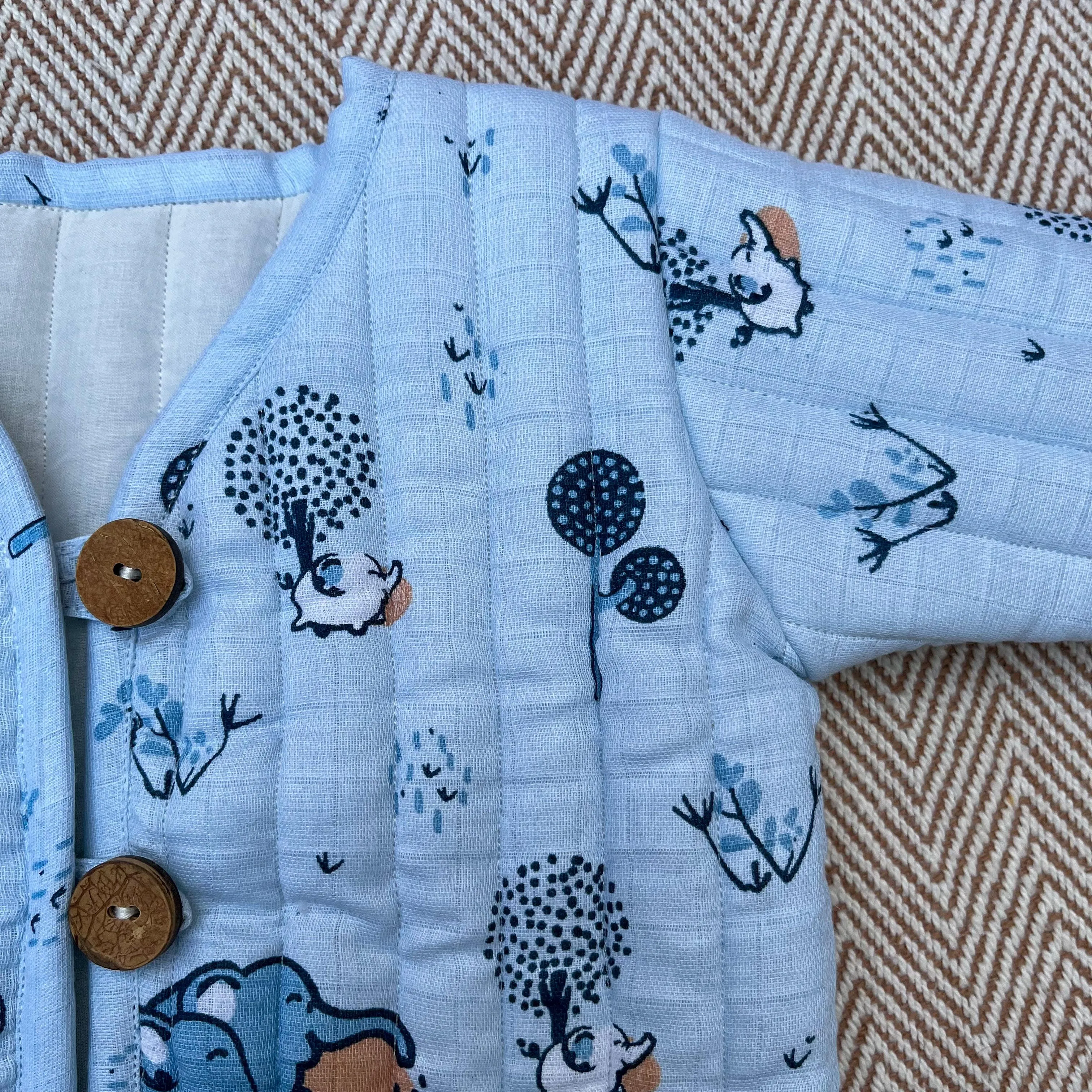 The Elephant Clan Quilted Muslin Jacket