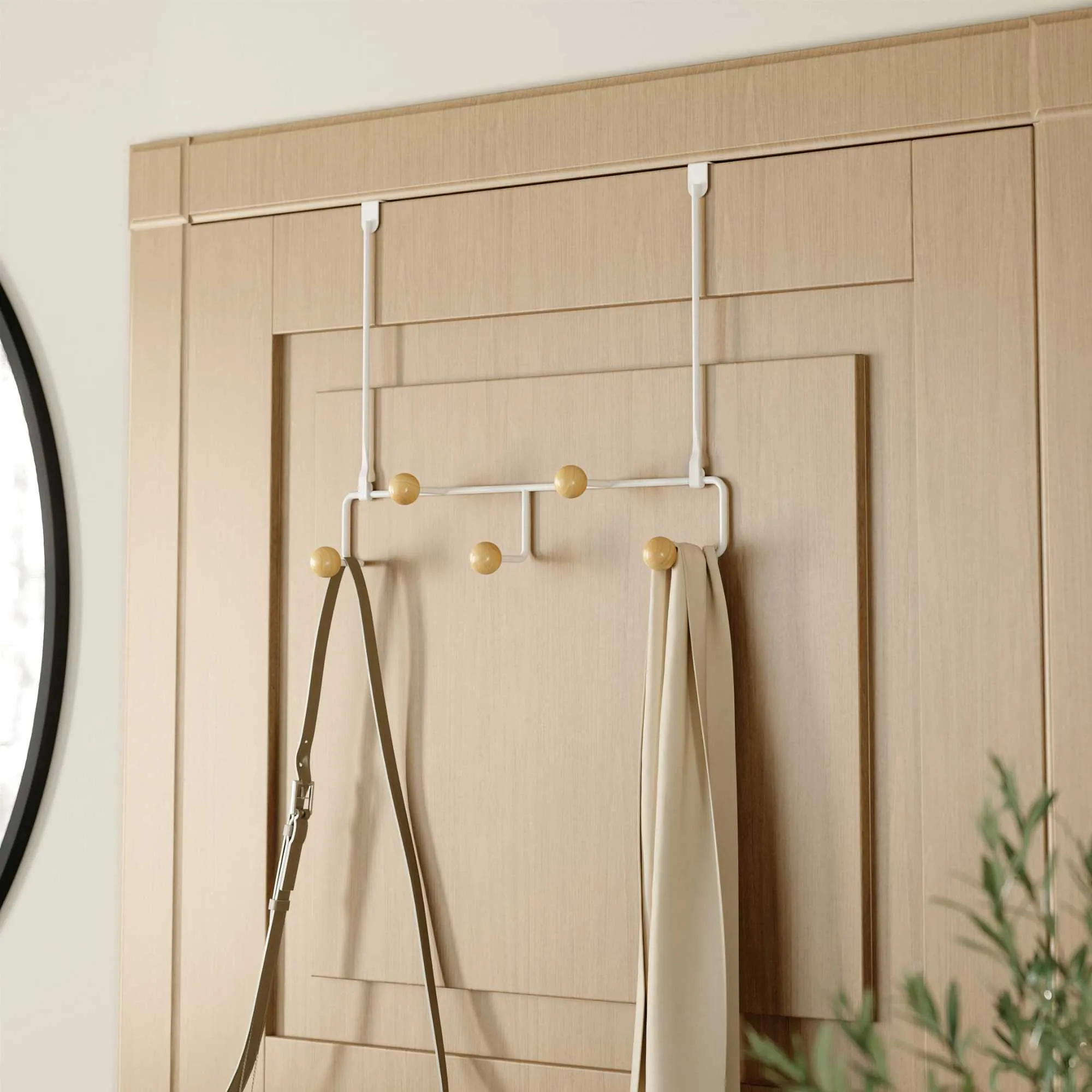 umbra Estique Over The Door Rail Hook, white