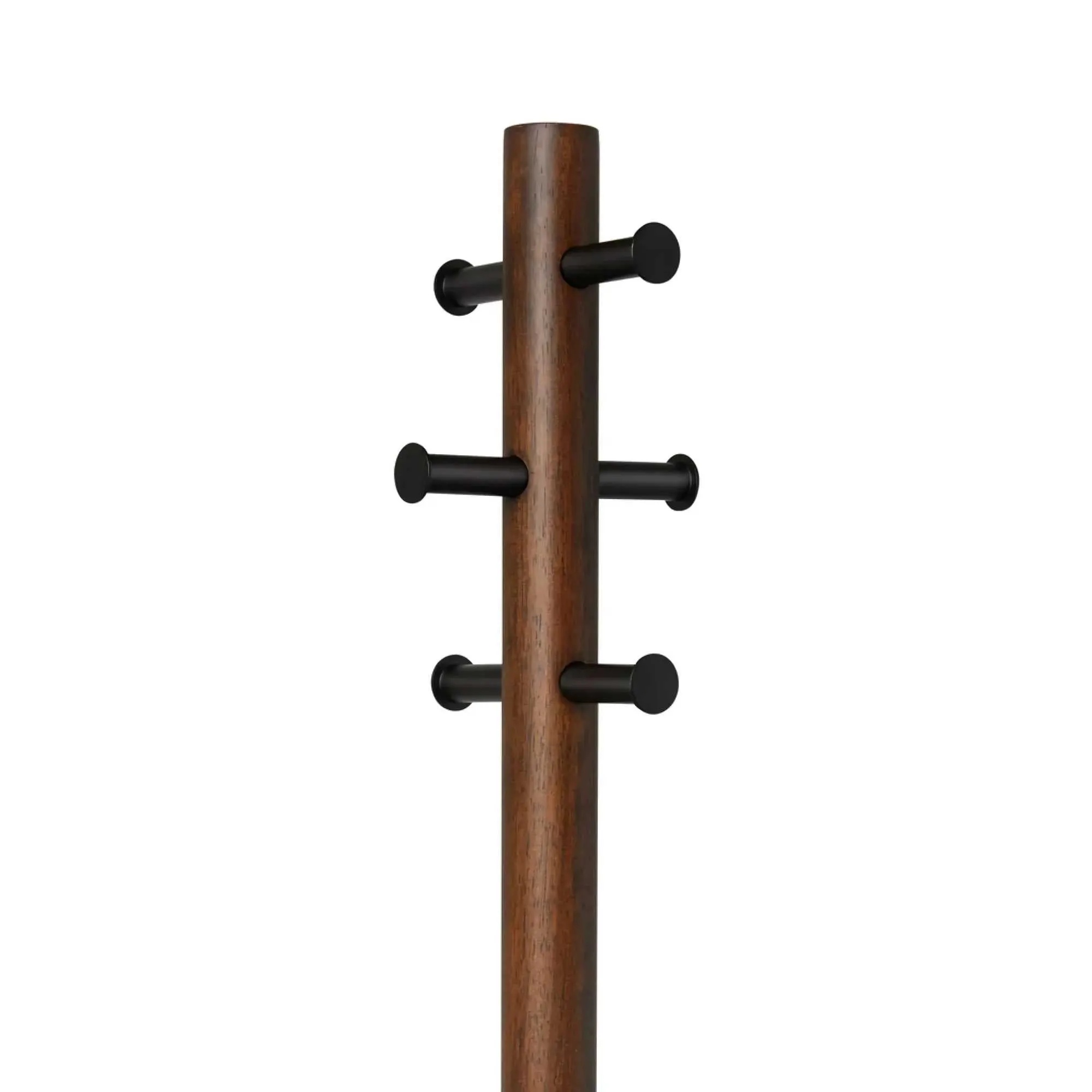 Umbra Pillar stool & coatrack, walnut