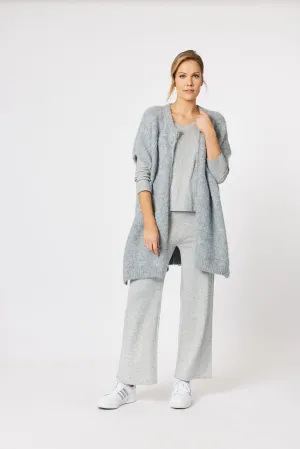 Verona Zip Through Vest Silver Marle