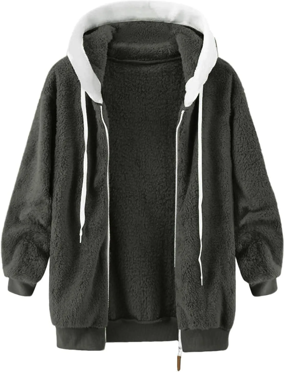 Winter Coats for Women 2023 Fuzzy Fleece Sherpa Jacket Warm Outerwear Button Down Long Sleeve Cardigan Plush Sweater