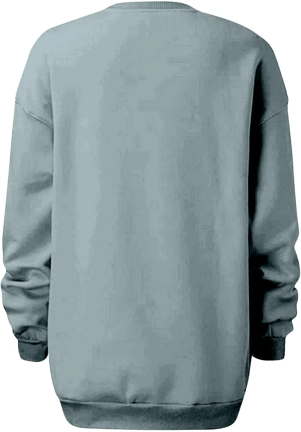 Womens Loose Fashion Blouse Long Sleeves Round Neck Solid Color Sweatshirt Fitted Tops Pullover Casual Hoodies