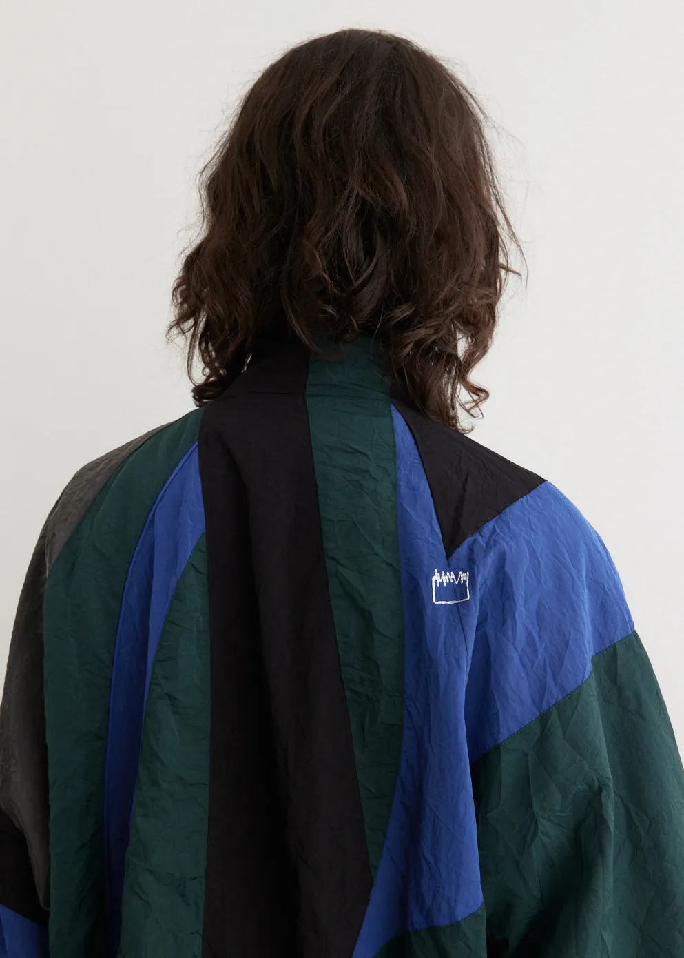 Wrinkled Panel Track Jacket