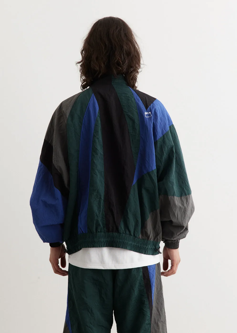 Wrinkled Panel Track Jacket